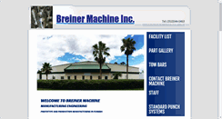 Desktop Screenshot of breinermachineinc.com
