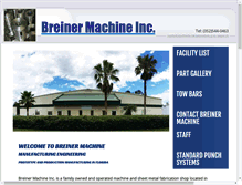 Tablet Screenshot of breinermachineinc.com